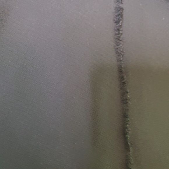 Annarita N. VTG Black Chiffon Wrap Midi Skirt Asymmetric Raw Trim Italy Sz 10 - Picture 6 of 9